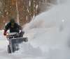 the samurai and his faithful snowblower clearing the way
