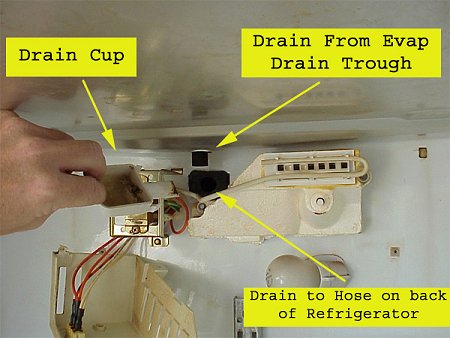 Consendate Drip Cup in a Whirlpool Refrigerator